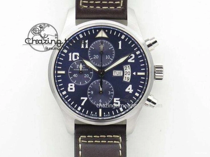 MIROTIME 0113 Youthful 2016 Pilot Chrono SS IW377719 ZF Best Edition On Brown Leather Strap A 7291